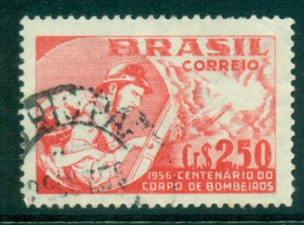 Brazil-1956-Fire-Brigade-FU-lot36386