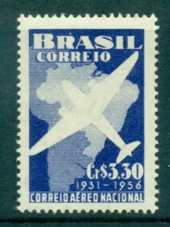 Brazil-1956-National-Airmail-Service-MLH-lot34806