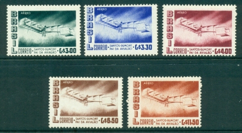 Brazil-1956-Santos-Dumonts-Plane-MLH-lot34779