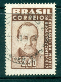 Brazil-1957-Auguste-Comte-FU-lot36403