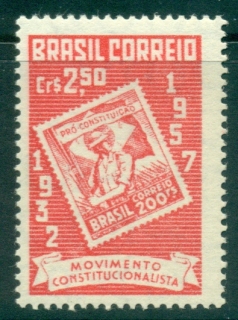 Brazil-1957-Constitution-Anniv-MUH-lot35751