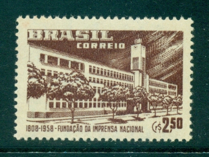 Brazil-1958-National-Printing-Plant-MLH-lot36415