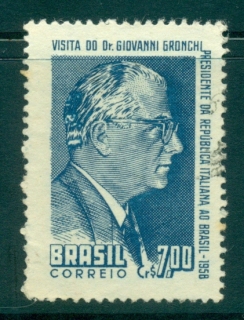 Brazil-1958-Pres-jpg-Giovanni-Gronchi-of-Italy-FU-lot36425