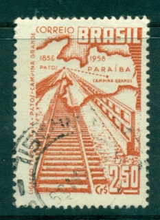 Brazil-1959-Railroad-Tracks-FU-lot36435