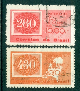 Brazil-1961-Stamp-Centenary-FU-lot36469