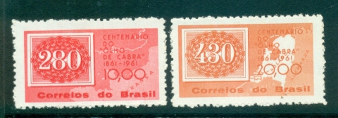 Brazil-1961-Stamp-Centenary-MLH-lot35754