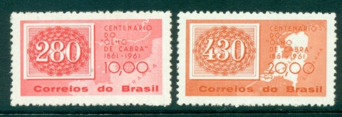 Brazil-1961-Stamp-Centenary-MUH-lot35399