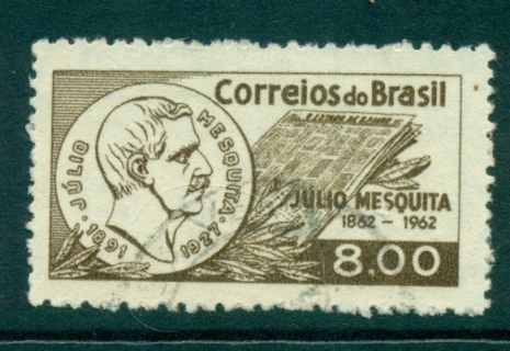 Brazil-1962-Julio-Mesquita-FU-lot36476