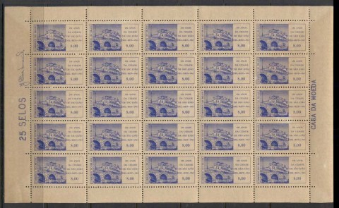 Brazil-1963-Sao-Jao-del-Rei-250th-Anniversary-Sheet-MUH