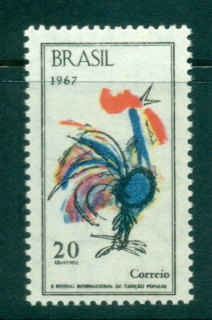 Brazil-1967-Folksong-Festival-Bird-MUH-lot35755