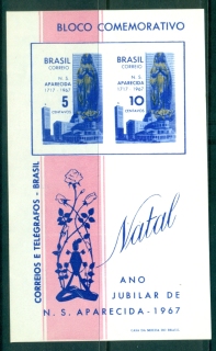 Brazil-1967-Xmas-Our-Lady-of-the-Apparition-MS-MUH-lot36508