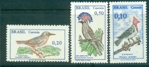 Brazil-1968-9-Birds-MUH-lot35757