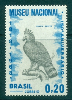 Brazil-1968-National-Museum-Bird-MUH-lot35756