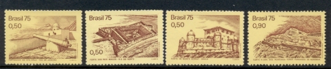 Brazil-1975-Colonial-Forts-MUH