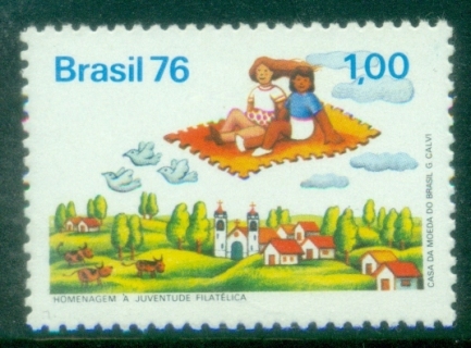 Brazil-1976-Day-of-the-Stamp-MUH