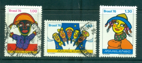 Brazil-1976-Mamulengo-Puppet-Show-MLH-FU-lot36510