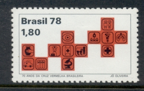 Brazil-1978-Brazilian-red-Cross-MUH