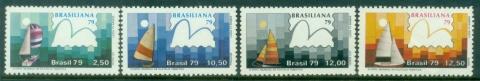 Brazil-1979-The-3rd-Anniversary-of-the-World-Thematic-Stamp-Exhibition-Brasiliana-79-Sailboats-Brazil-MLH