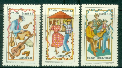Brazil-1982-Brazilian-Portuguese-Stamp-Exhibition-Lubrapex-82-Curitiba-Parana-Brazil-The-Paranaense-Fandango-MUH