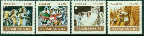 Brazil-1983-International-Stamp-Exhibition-Brasiliana-83-Rio-de-Janeiro-Brazil-Carnival-MUH