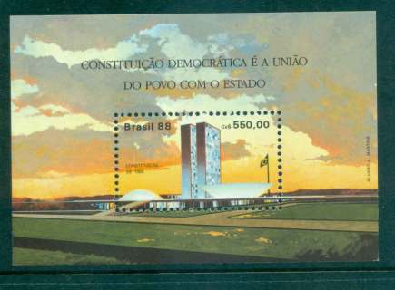 Brazil-1988-Democratic-Constitution-MS-MUH-Lot47083