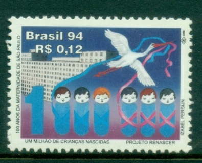 Brazil-1994-The-100th-Anniversary-of-Sao-Paulo-Maternity-Hospital-Its-Millionth-Birth-MUH