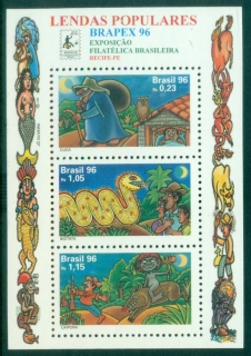 Brazil-1996-National-Stamp-Exhibition-BRAPEX-96-Recife-Pernambuco-Brazil-Folk-Legends-MS-MUH