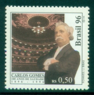 Brazil-1996-The-100th-Anniversary-of-the-Death-of-Carlos-Gomes-Opera-Composer-1836-1896-MUH