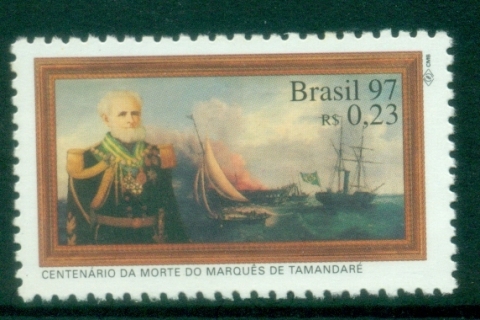 Brazil-1997-The-100th-Anniversary-of-the-Death-of-Marquis-of-Tamandare-Naval-Reformer-1807-1897-MUH
