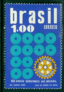 Brazil-1973-The-50th-Anniversary-of-the-Rotary-Club-in-Brazil-MUH