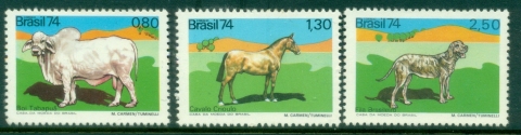 Brazil-1974-Domestic-Animals-MLH