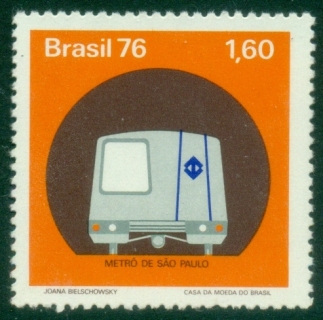 Brazil-1976-Inauguration-of-Sao-Paulo-Underground-Railway-MUH