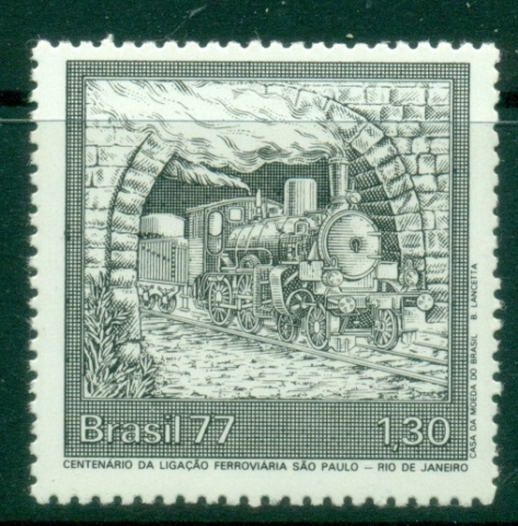 Brazil-1977-The-100th-Anniversary-of-Rio-de-Janeiro-Sao-Paulo-Railway-MUH