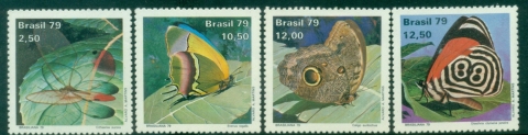 Brazil-1979-International-Stamp-Exhibition-Brasiliana-79-Rio-de-Janeiro-Brazil-Butterflies-MLH
