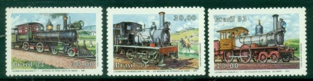 Brazil-1983-Trains-Locomotives-MUH