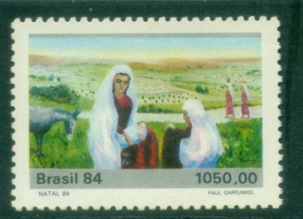 Brazil-1984-Xmas-1050cr-Flight-into-Egypt-MUH