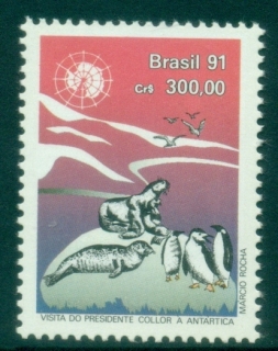 Brazil-1991-Visit-of-President-Collor-to-Antarctica-MUH