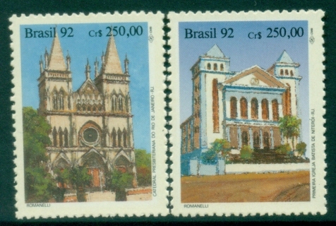 Brazil-1992-Church-Anniversaries-MUH