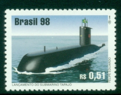 Brazil-1998-Launching-of-Submarine-Tapajo-MUH