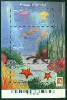 Brazil-2011-Marine-Life-International-Stamp-Exhibition-PHILANIPPON-2011-Yokohama-Japan-MS-MUH