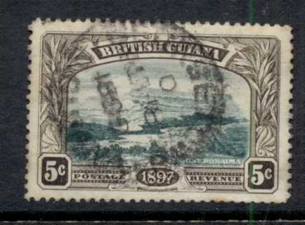 British-Guiana-1898-Mt-Roraiama-5c-FU