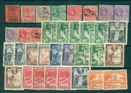 British-Guiana-1901-on-Assorted-Oddments-MH-FU-lot62155