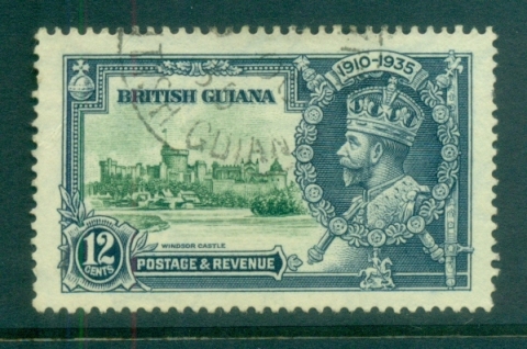 British-Guiana-1935-Silver-Jubilee-12c-FU-lot79324