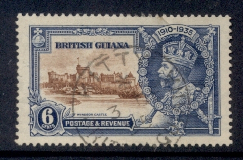 British-Guiana-1935-Silver-Jubilee-6c-FU