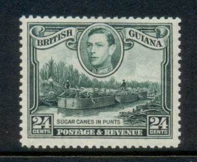 British-Guiana-1938-52-KGVI-Pictorial-24c-Wmk-upright-MLH