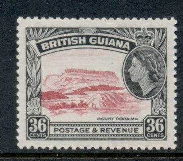 British-Guiana-1954-QEII-Pictorial-36c-MLH