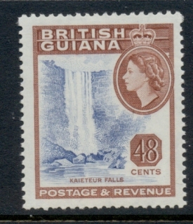 British-Guiana-1954-QEII-Pictorial-48c-MLH