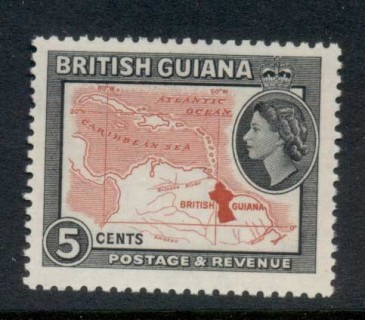 British-Guiana-1954-QEII-Pictorial-5c-MLH