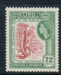 British-Guiana-1954-QEII-Pictorial-72c-MUH