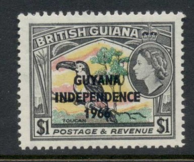 British-Guiana-1966-67-QEII-Pictorial-Independence-Opt-1-MUH